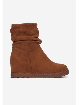 Lorema camel női platform bokacsizma