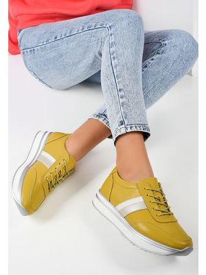 Carina sárga casual női cipők