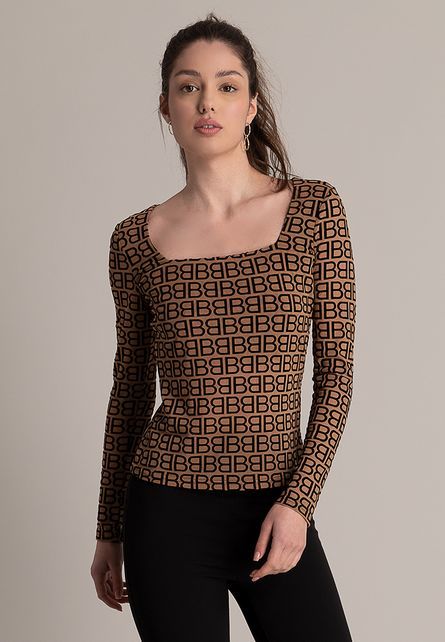 Aureliana camel blúz fotója