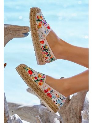 Lemuria fehér női espadrilles