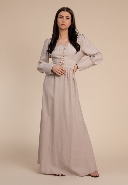 Yasmina bézs ruha fotója