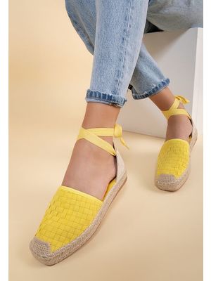 Louella sárga női espadrilles