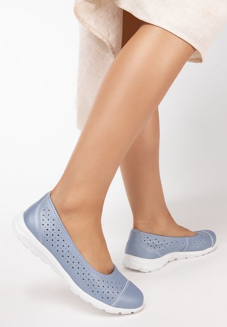 Melissa kék bőr espadrilles fotója