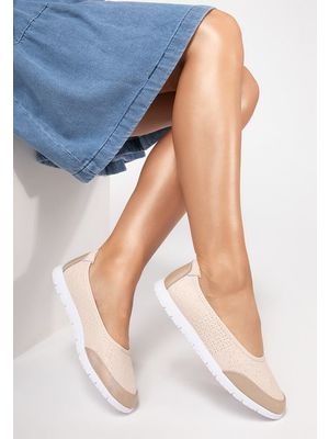 Stacie bézs bőr espadrilles