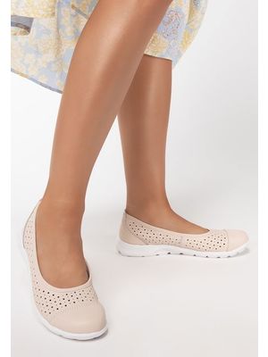 Melissa bézs bőr espadrilles
