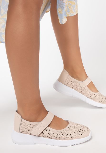 Ewelina bézs bőr espadrilles fotója