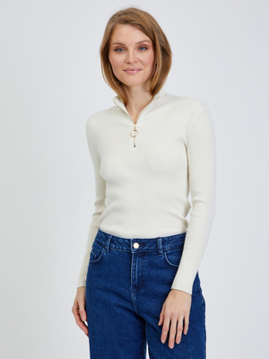 Vero Moda Evie Pulóver Fehér