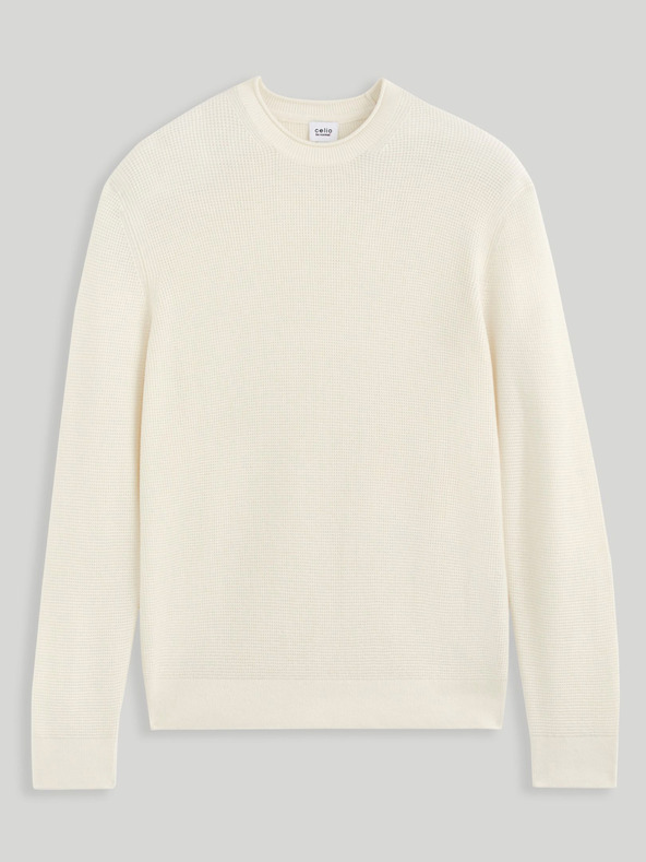 Celio Cewaffle Pulóver Fehér << lejárt 6845550 23 fotója
