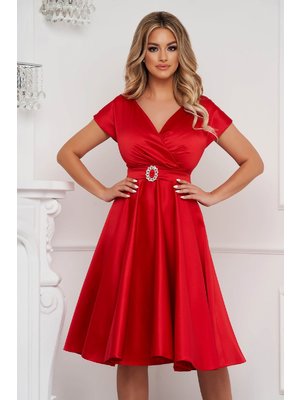 Piros harang ruha midi elegáns