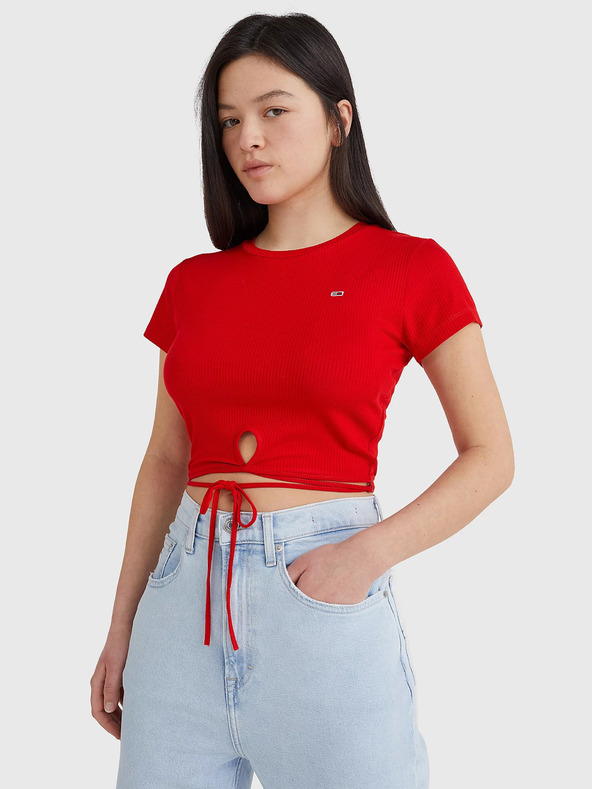 Tommy Jeans Póló Piros fotója
