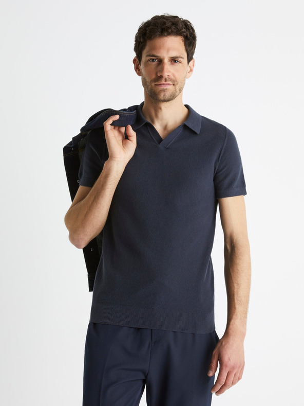 Celio Bewashed Teniszpóló Kék << lejárt 6310340 71 << lejárt 2556563 23 fotója
