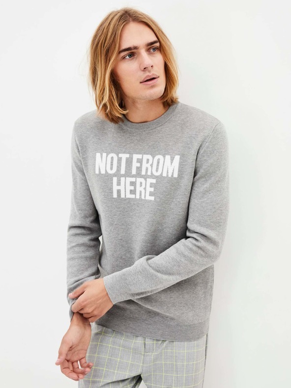 Celio Not From Here Pulóver Szürke << lejárt 1692985 66 fotója