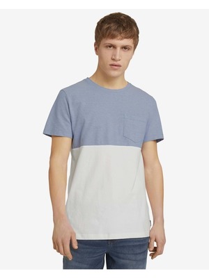Tom Tailor Denim Póló Kék Fehér