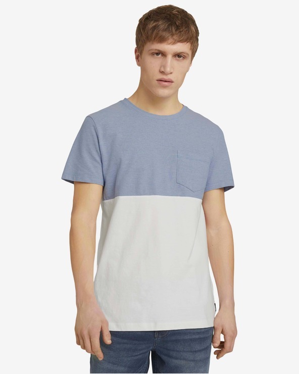 Tom Tailor Denim Póló Kék Fehér fotója