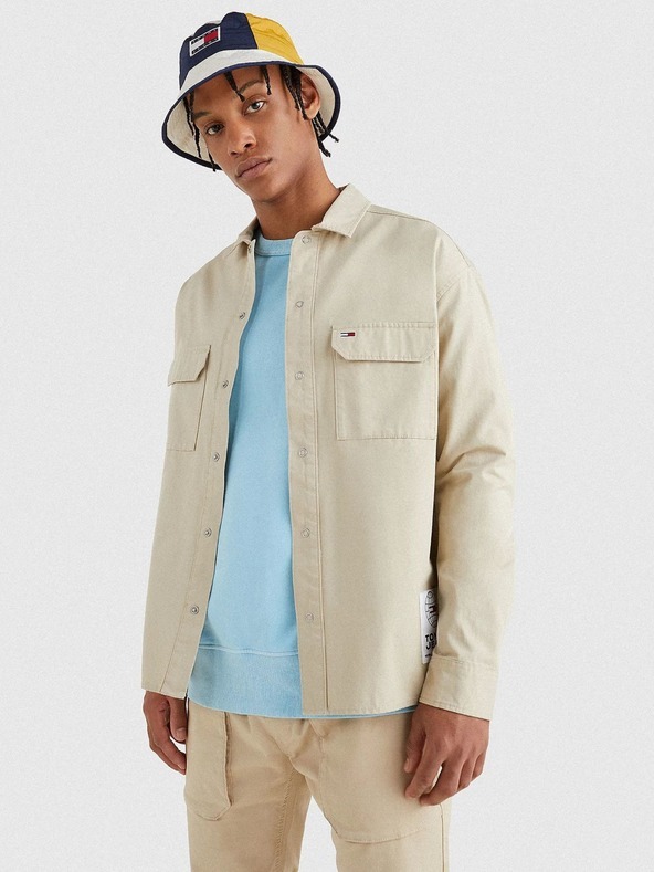 Tommy Jeans Overshirt Ing Bézs fotója