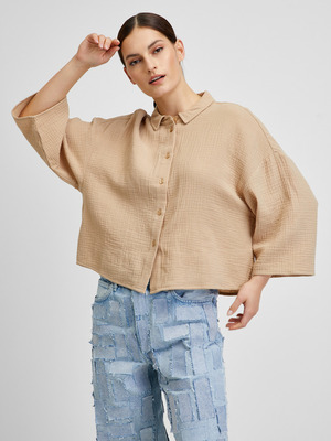 Vero Moda Natali Blúz Bézs