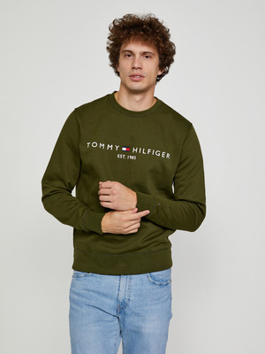 Tommy Hilfiger Tommy Logo Sweatshirt Melegítő felső Zöld << lejárt 866157