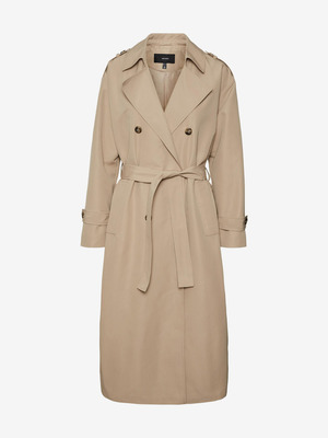 Vero Moda Curve Chloe Kabát Bézs