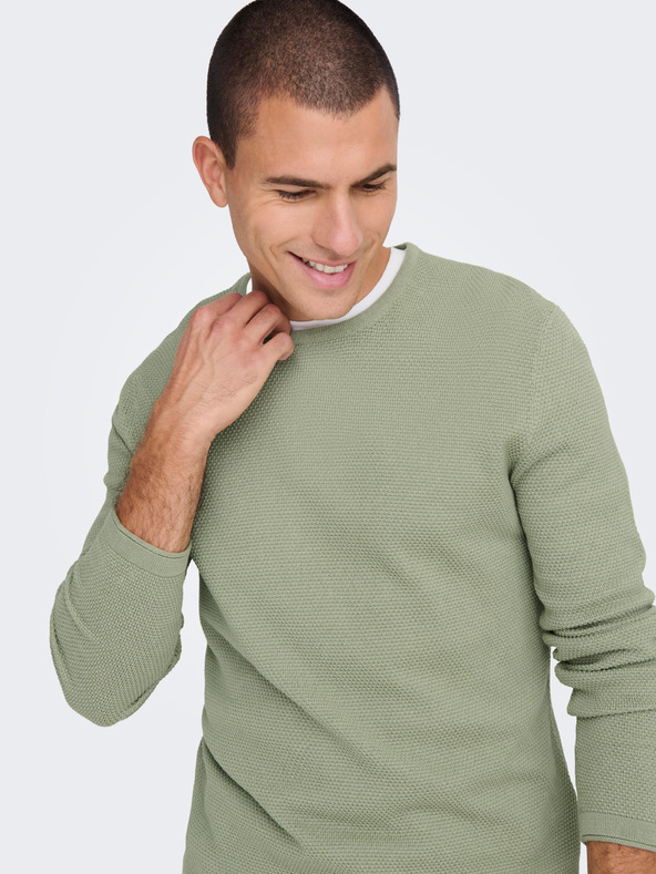 ONLY & SONS Panter Pulóver Zöld << lejárt 5134143 12 fotója