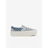 Vans Woven Classic Stackform Slip On Kék