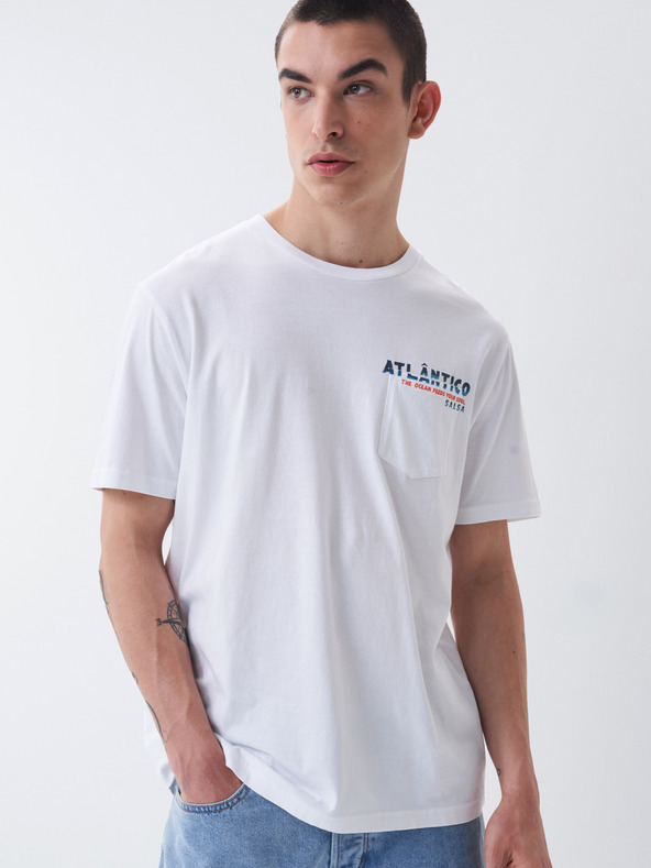 Salsa Jeans Palm Beach Póló Fehér fotója