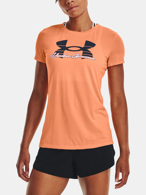 Under Armour UA Tech Solid Script SSC Póló Narancssárga