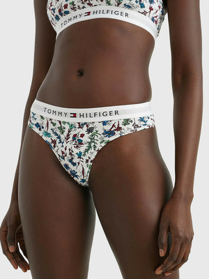 Tommy Hilfiger Underwear Thong Print Bugyi Fehér