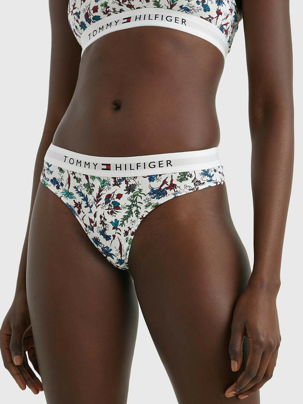 Tommy Hilfiger Underwear Thong Print Bugyi Fehér fotója