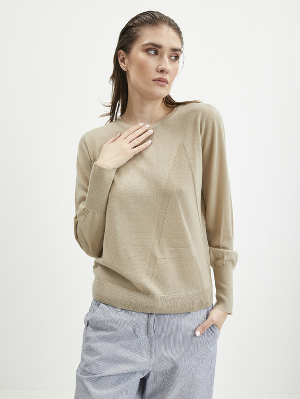 Armani Exchange Pulóver Bézs fotója