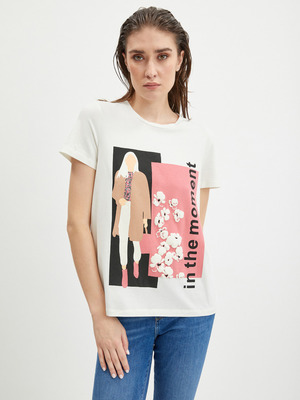 Vero Moda Bea Francis Póló Fehér