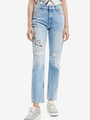 Desigual Bugs Farmernadrág Kék