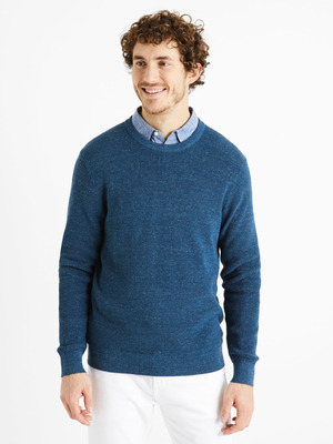 Celio Degrain Pulóver Kék