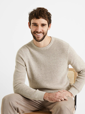 Celio Degrain Pulóver Bézs