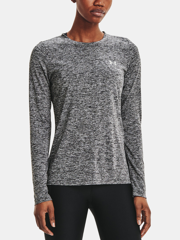 Under Armour Tech LS Crew Twist-BLK Póló Fekete fotója