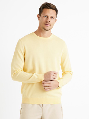 Celio Decoton Pulóver Sárga