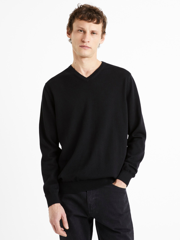 Celio Decotonv Pulóver Fekete fotója