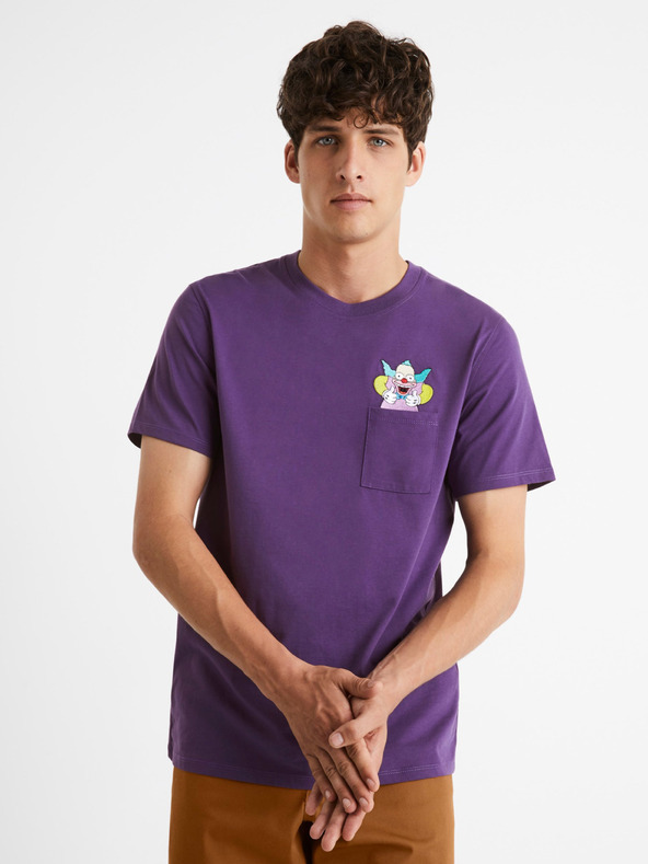 Celio The Simpsons Póló Lila fotója