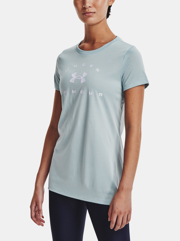 Under Armour Tech Solid Logo Arch SSC Póló Kék fotója