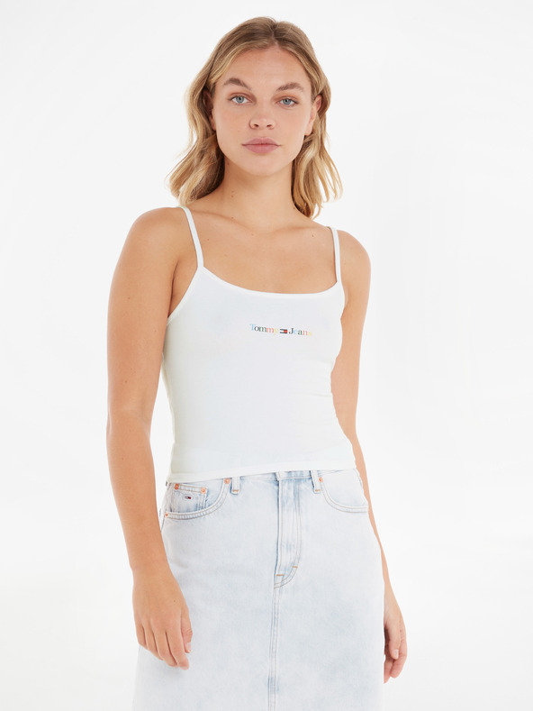 Tommy Jeans Linear Strap Top Trikó Fehér fotója