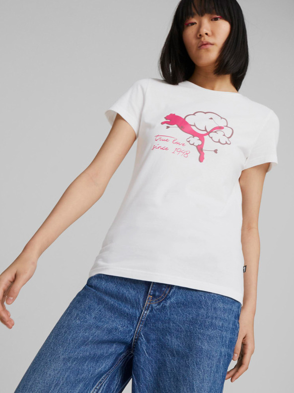 Puma Graphics Valentine Póló Fehér fotója