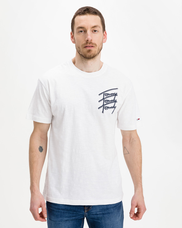 Tommy Jeans Repeat Script Póló Fehér fotója