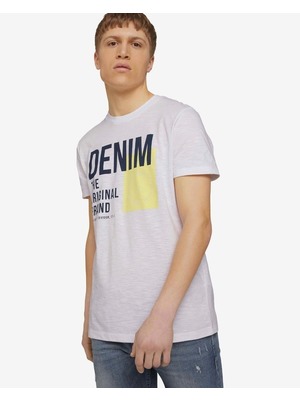 Tom Tailor Denim Póló Fehér