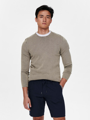 ONLY & SONS Garson Pulóver Szürke