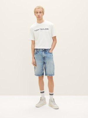 Tom Tailor Denim Rövidnadrág Kék