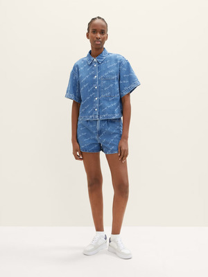 Tom Tailor Denim Rövidnadrág Kék