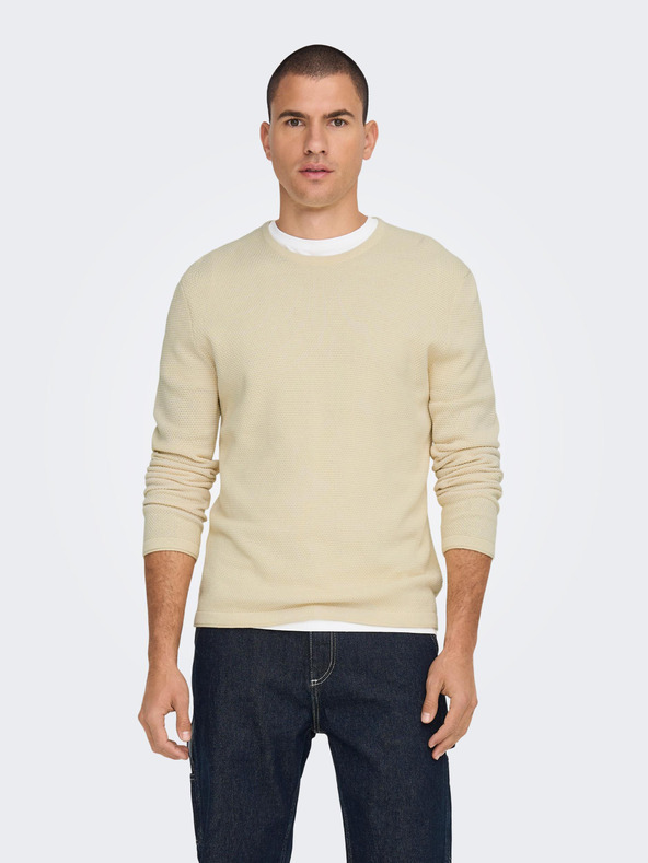 ONLY & SONS Panter Pulóver Fehér fotója