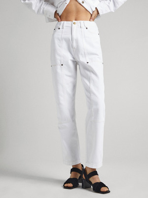 Pepe Jeans Willow Work Farmernadrág Fehér