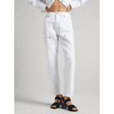 Pepe Jeans Willow Work Farmernadrág Fehér