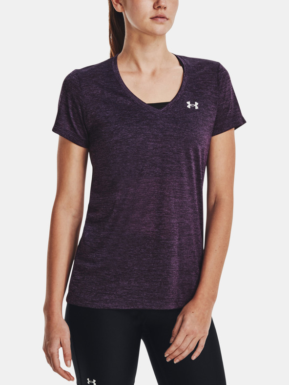 Under Armour Tech SSV Twist Póló Lila fotója