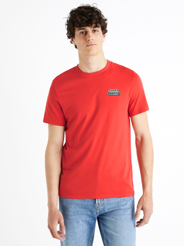 Celio Super Mario Póló Piros fotója